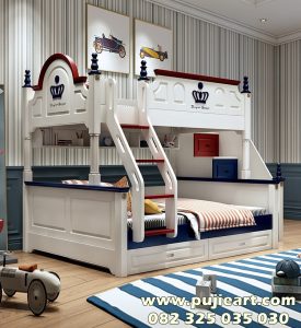 Tempat Tidur Tingkat Anak Minimalis Kuat Desain Kekinian