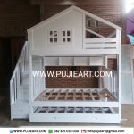 Bed Tingkat Anak Minimalis Multifungsi Laci