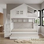 Bed Tingkat Anak Minimalis Multifungsi Laci