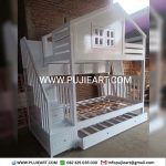 Bed Tingkat Anak Minimalis Multifungsi Laci