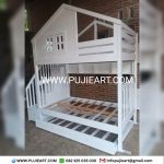 Bed Tingkat Anak Minimalis Multifungsi Laci