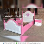 Satu Set Ranjang Anak Perempuan Custom Karakter Hello Kitty