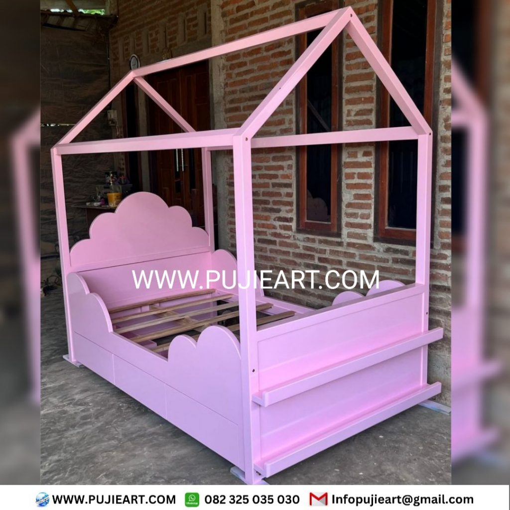 Tempat Tidur Apartement Anak Perempuan Custom