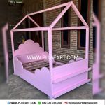 Tempat Tidur Apartement Anak Perempuan Custom Laci