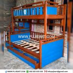 Tempat Tidur Tingkat Dewasa Kayu Solid Model Minimalis