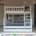 Tempat Tidur Tingkat Minimalis Putih Anak Remaja