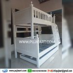 Tempat Tidur Tingkat Minimalis Putih Anak Remaja