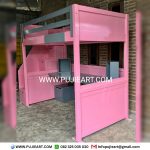 Tempat Tidur Multifungsi Bawah Meja Belajar Bentuk Tingkat