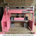 Tempat Tidur Multifungsi Bawah Meja Belajar Bentuk Tingkat