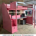 Tempat Tidur Multifungsi Bawah Meja Belajar Bentuk Tingkat