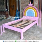 Tempat Tidur Single Anak Perempuan Custom Ukuran 100x200cm