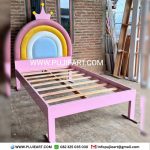 Tempat Tidur Single Anak Perempuan Custom Ukuran 100x200cm