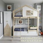 Tempat Tidur Tingkat Hemat Ruangan Plus Almari