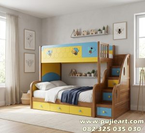 Tempat Tidur Tingkat Anak Karakter