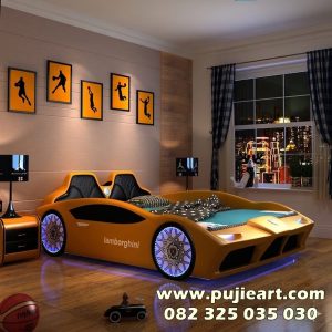 Tempat Tidur Anak Mobil Sport Karakter Lamborghini