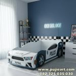 Tempat Tidur Anak Bentuk Mobil Karakter Police