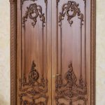 Pintu Jati Kupu Tarung Ukir Classic