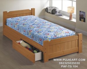 Tempat Tidur Anak Laci Jati