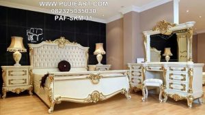Desain Kamar Set Mewah Ukir Klasik Eropa