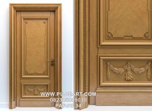 Pintu Kamar Kayu Jati Minimalis Modern