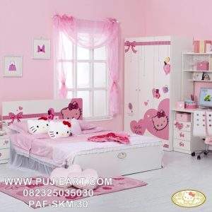 Set Tempat Tidur Anak Hello Kitty
